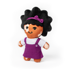 Amara Afro Vitiligo Black Girl Plush Doll Toy