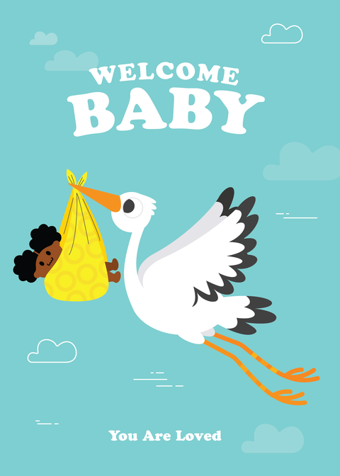 Welcome Baby Card (Zuri)