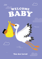 Carte de bienvenue pour bébé (Dre)