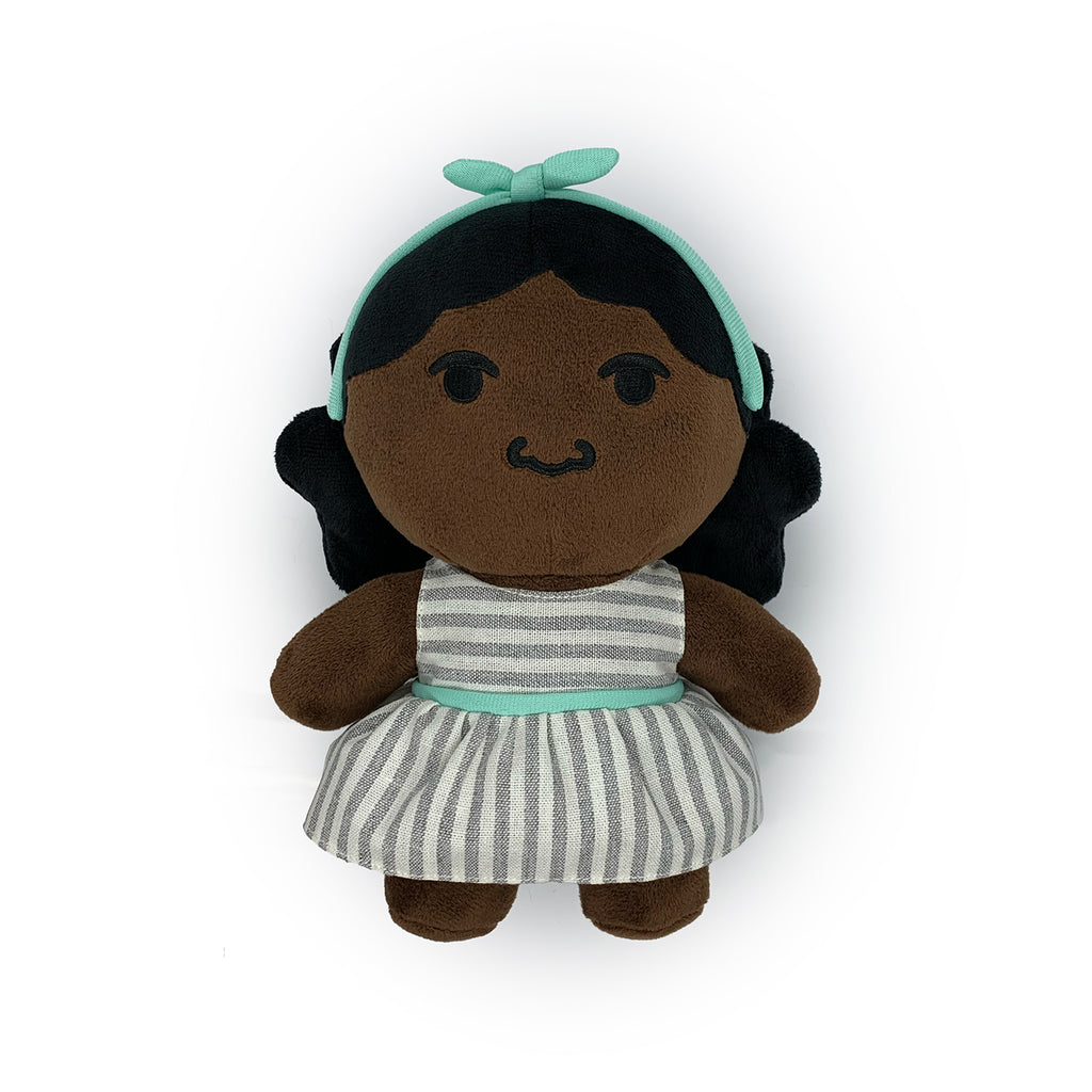 Keke Afro Puff Bun Black Girl Plush Doll Toy