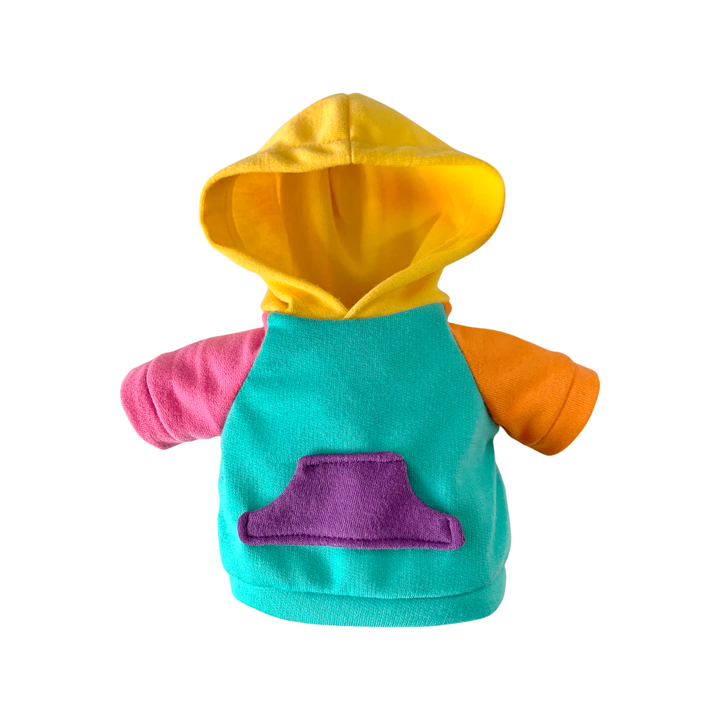Colour-block Doll Hoodie Dress Set