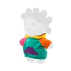 Ensemble robe à capuche pour poupée à blocs de couleurs