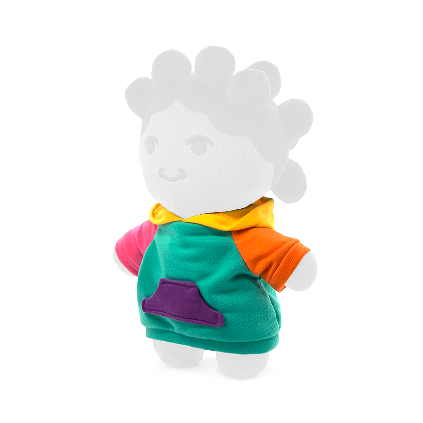 Colour-block Doll Hoodie Dress Set