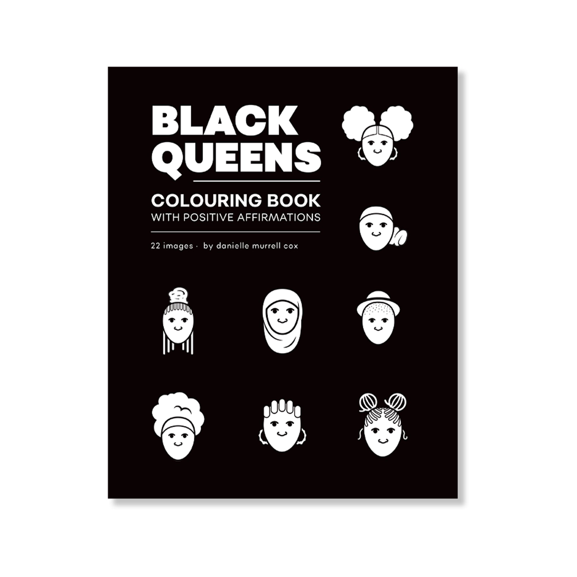Black Queens Girl Colouring Book