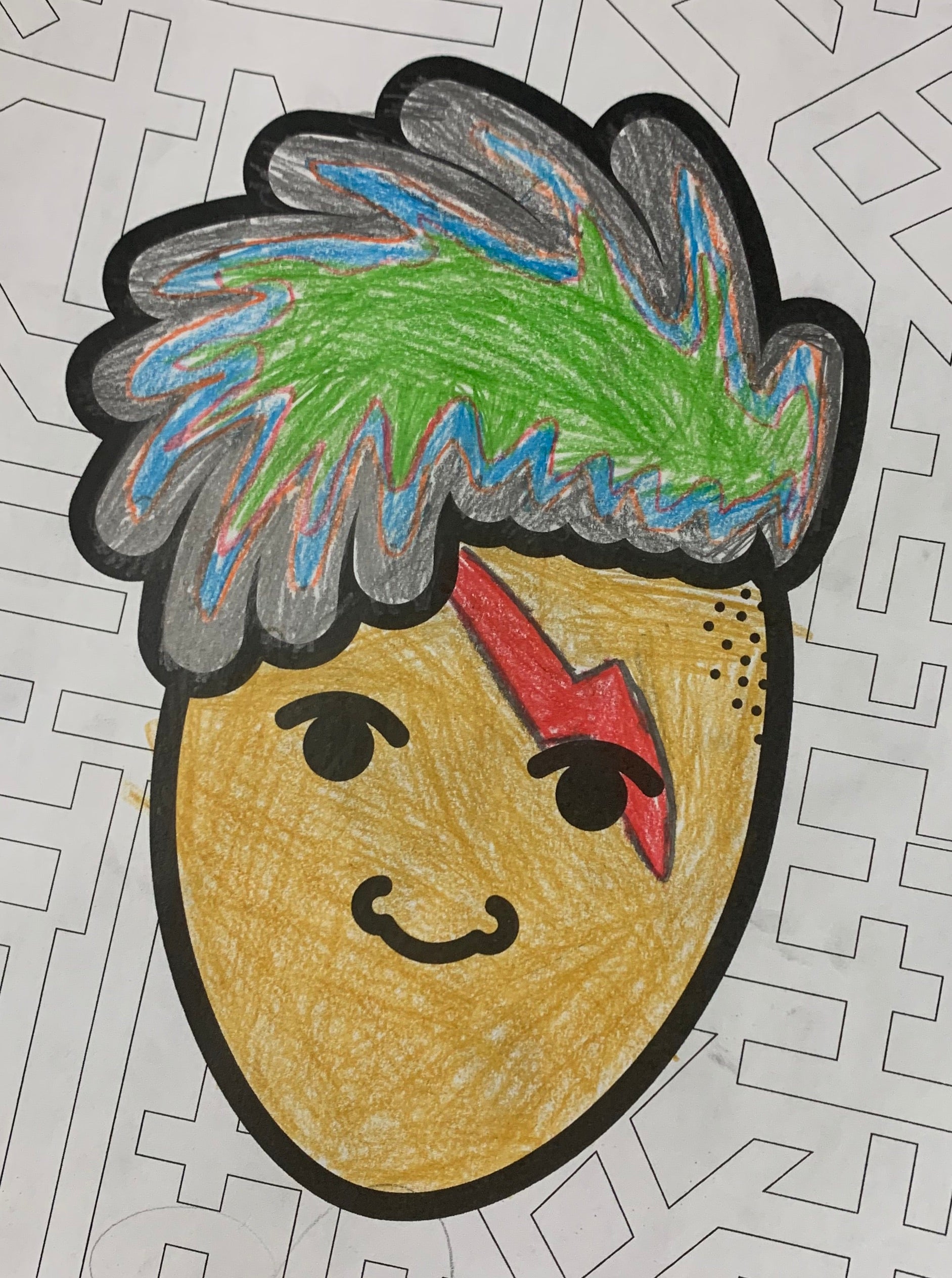 Black Kings Boy Colouring Book