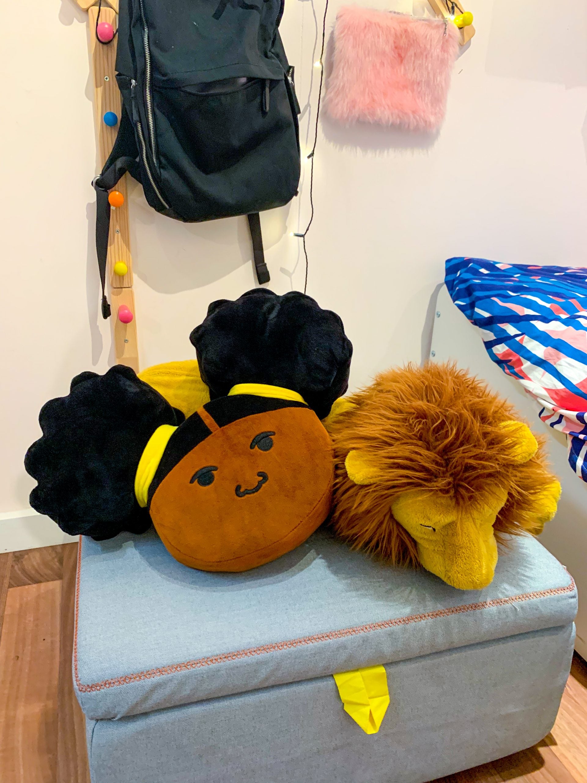 Coussin en peluche Zuri