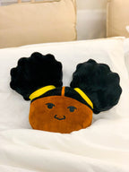 Zuri Black Girl Afro Puffs Plush Cushion