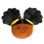 Zuri Black Girl Afro Puffs Plush Cushion