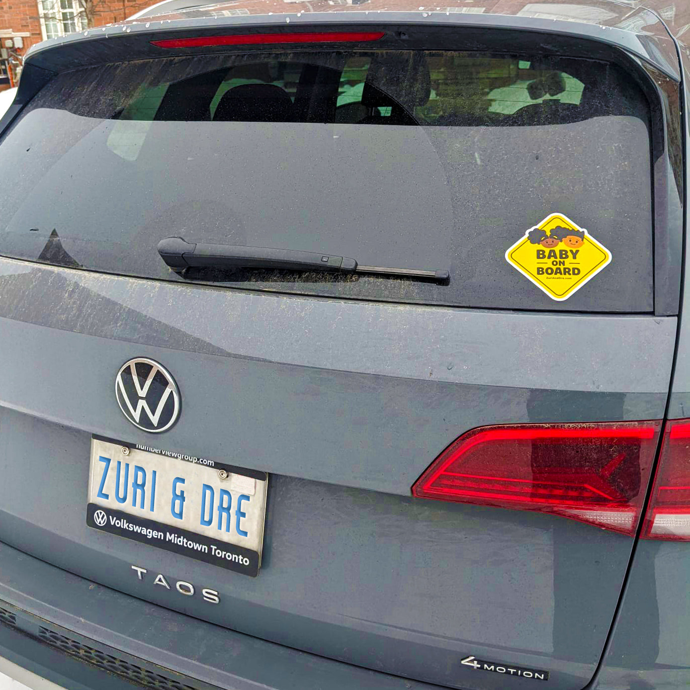 Baby on Board Sticker (Black Girl & Boy)