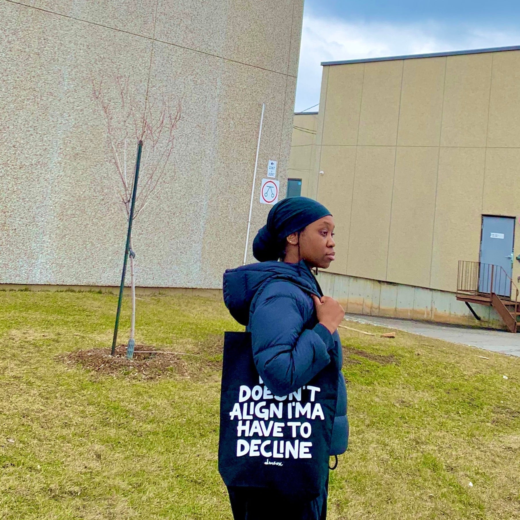 sac fourre-tout "ne s'aligne pas" 